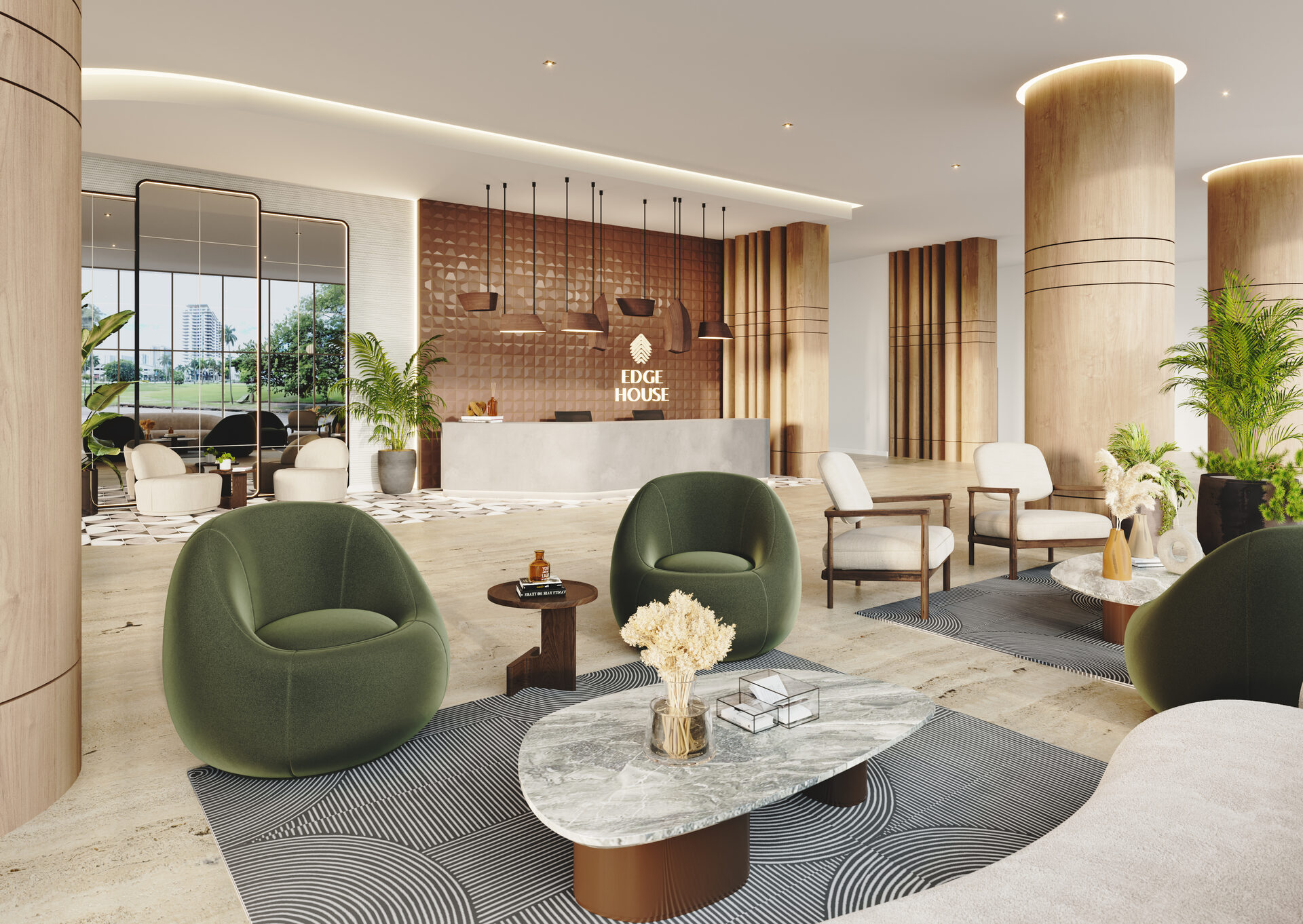 Edge House lobby rendering
