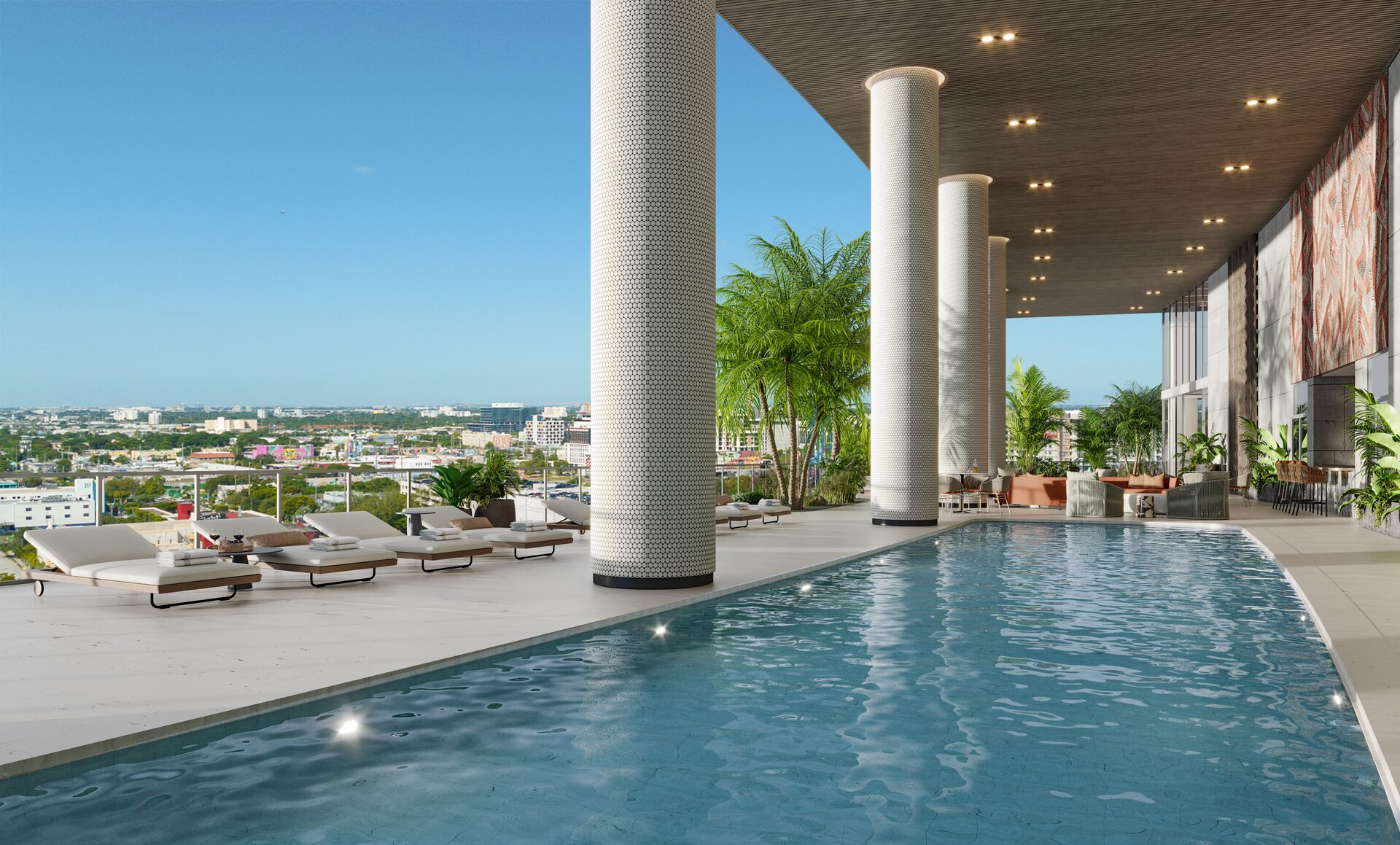 Edge House pool rendering