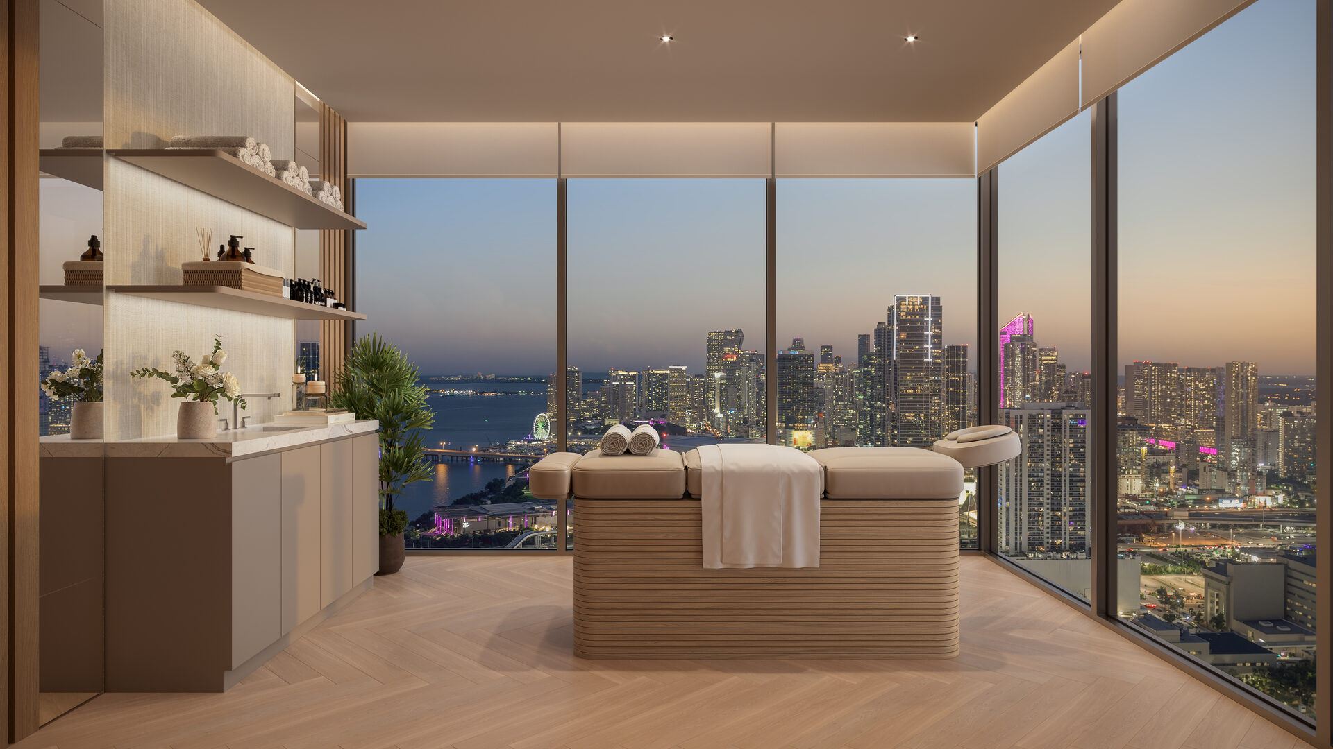 Edge House Miami, wellness treatment room, developer rendering