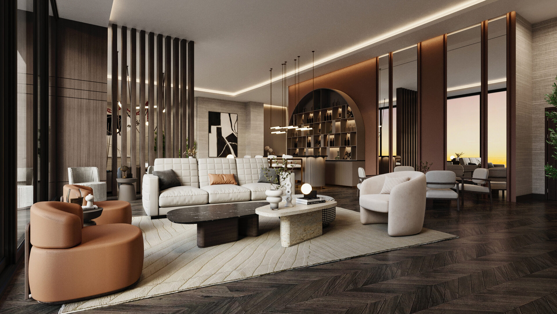 Edge House Miami, sky lounge from a second angle, developer rendering